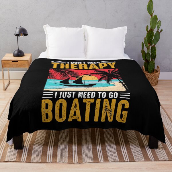 Item preview, I Don't Need Therapy I Just Need To Go Boating Funny Boat designed and sold by bambiai.