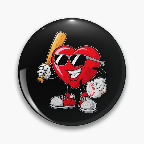 Item preview, Heart Baseball Player Funny Sports Lover designed and sold by MerchDeviant.