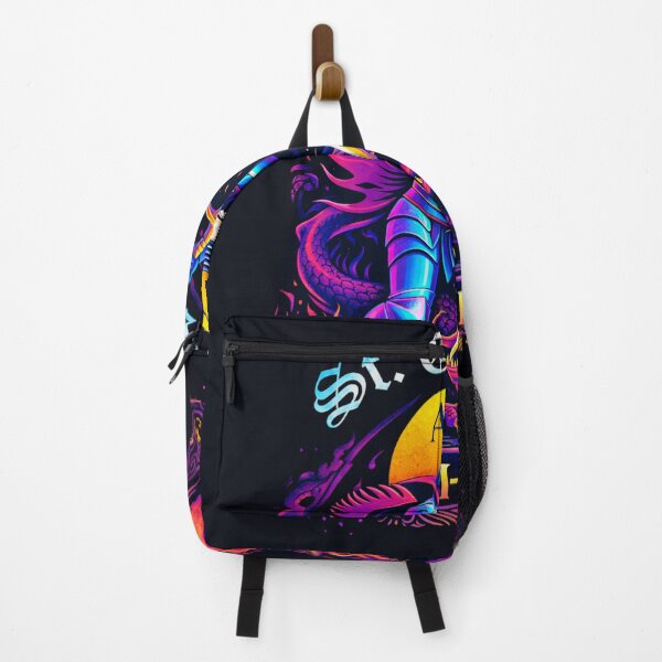 Item preview, St. George vs. the Dragon — Neon Icon Slayer designed and sold by Sanctum Icons.