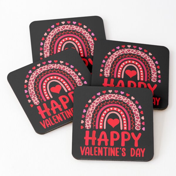 Item preview, Happy Valentine's Day Heart Rainbow Love designed and sold by MerchDeviant.