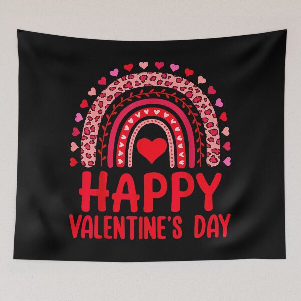 Item preview, Happy Valentine's Day Heart Rainbow Love designed and sold by MerchDeviant.