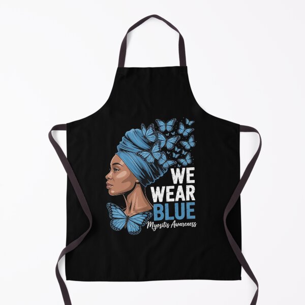 Item preview, Black Women We Wear Blue Myositis Awareness designed and sold by Rrettgison.