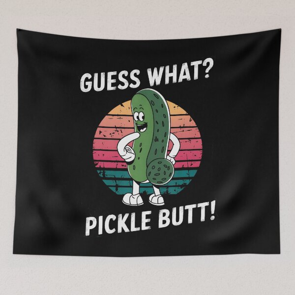 Item preview, Funny Cucumber Guess What Pickle Butt Meme Pickle Joke designed and sold by heupelipocko.