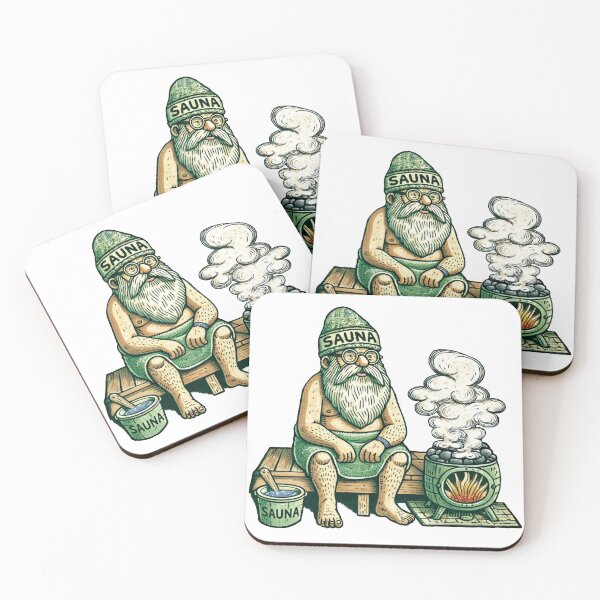 Item preview, Sauna Grandpa - Steam & Serenity designed and sold by WABISABIMOMENTS.
