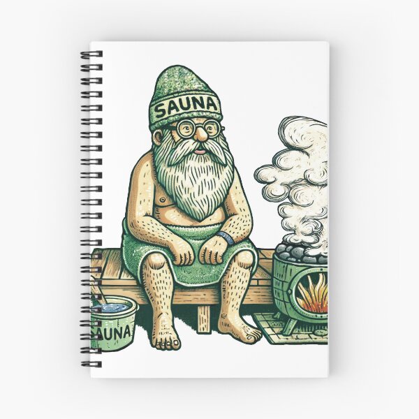 Item preview, Sauna Grandpa - Vapor y serenidad designed and sold by WABISABIMOMENTS.