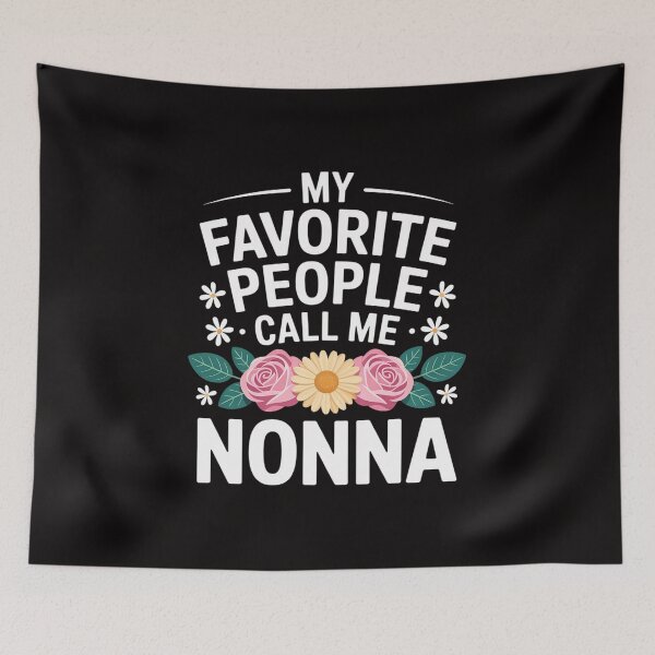 Item preview, My Favorite People Call Me Nonna Floral Birthday Nonna designed and sold by DarioRosales.