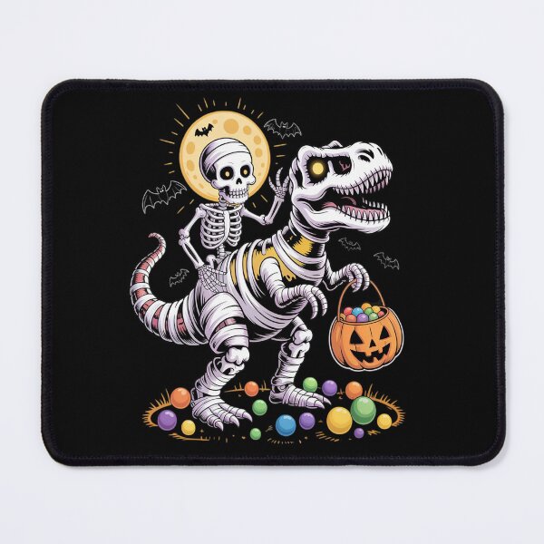 Item preview, Skeleton Riding Mummy Dinosaur T-Rex Halloween Pumpkin designed and sold by HORIZBoutique.