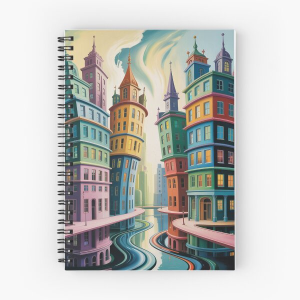 Item preview, A surrealist painting,impossible city. designed and sold by Lilashakti ⭐️ ⭐️ ⭐️ ⭐️ ⭐️.
