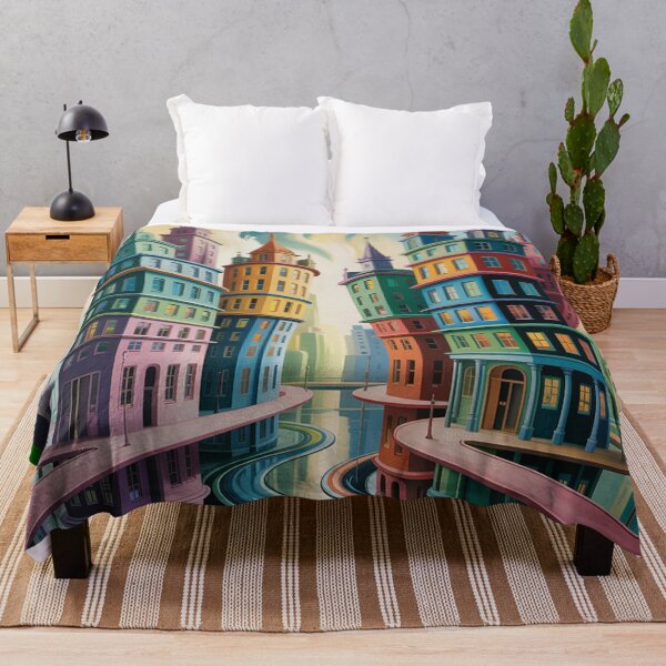 Item preview, A surrealist painting,impossible city. designed and sold by Lilashakti ⭐️ ⭐️ ⭐️ ⭐️ ⭐️.