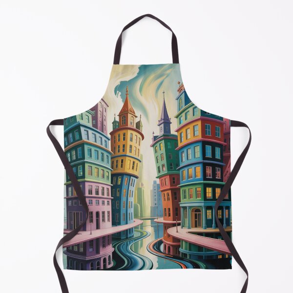 Item preview, A surrealist painting,impossible city. designed and sold by Lilashakti ⭐️ ⭐️ ⭐️ ⭐️ ⭐️.