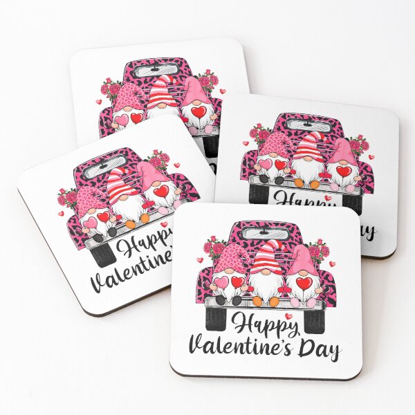 Item preview, Happy Valentine's Day Gnome Truck Valentine's Gift designed and sold by MerchDeviant.