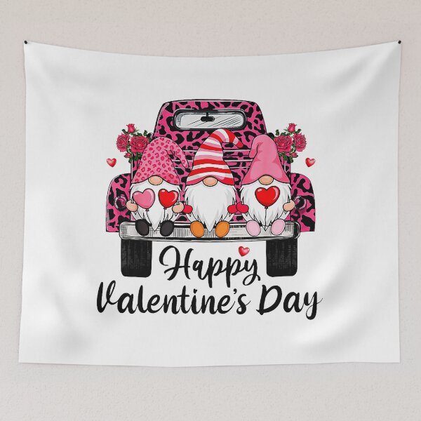 Item preview, Happy Valentine's Day Gnome Truck Valentine's Gift designed and sold by MerchDeviant.