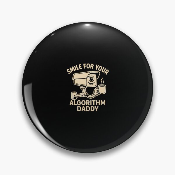 Item preview, Smile For Your Algorithm Daddy - Fun Cartoon Security Camera designed and sold by bambiai.