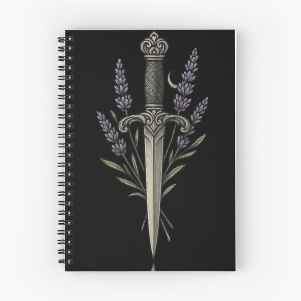 Item preview, Lavender Dagger with Crescent Moon – Witchy Gothic Symbol designed and sold by Mouraludia.