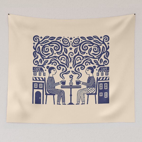 Item preview, Cafe Conversations With Blooming Thoughts designed and sold by EdvvinStudios.