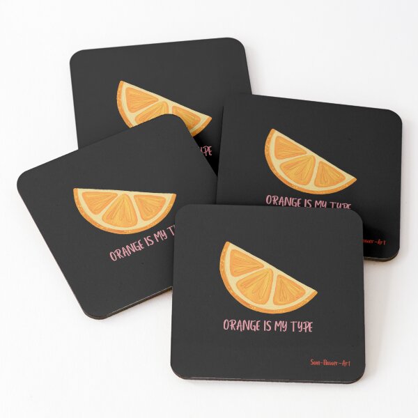 Item preview, Orange Is My Type - Vibrant Citrus Fruit Art & Pun designed and sold by Sun-Flower-Art.