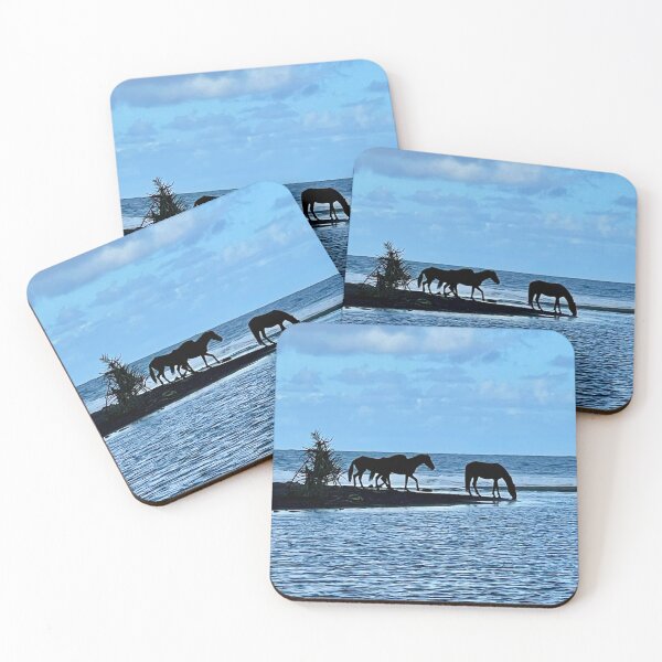 Item preview, Horses Walking Along the Shore designed and sold by TrisaThyme.