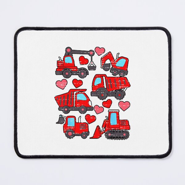 Item preview, Valentine's Day Trucks And Hearts Construction Vehicle Lover designed and sold by MerchDeviant.
