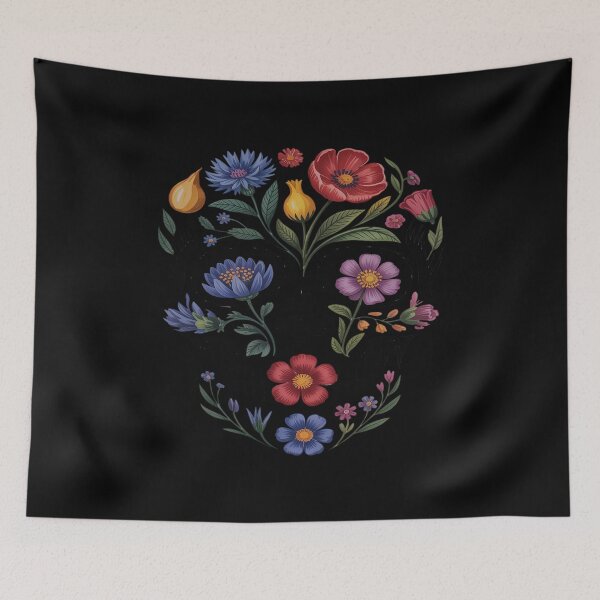 Item preview, Skull Flowers Tulip Sugar Skull Tree Floral Skull Rose designed and sold by HORIZBoutique.