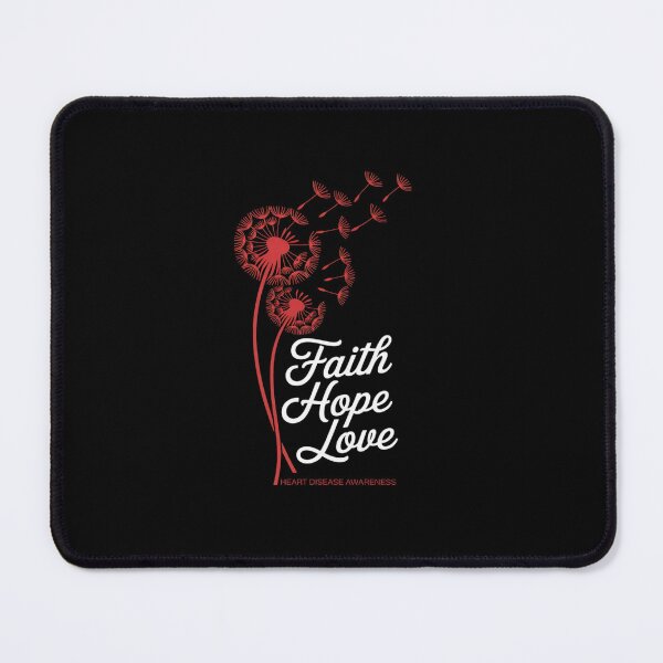 Item preview, Dandelion Red Ribbon Faith Hope Love Heart Disease Awareness designed and sold by Rrettgison.