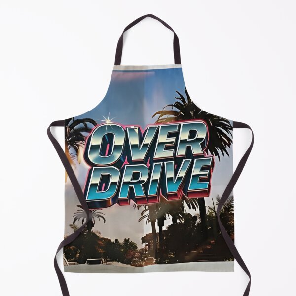 Item preview, Synthwave "Overdrive" with Palm Trees and Burnt Vintage Style designed and sold by ITz Shop.