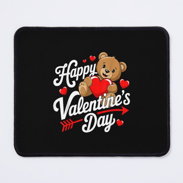 Item preview, Happy Valentine's Day Teddy Bear Heart designed and sold by MerchDeviant.