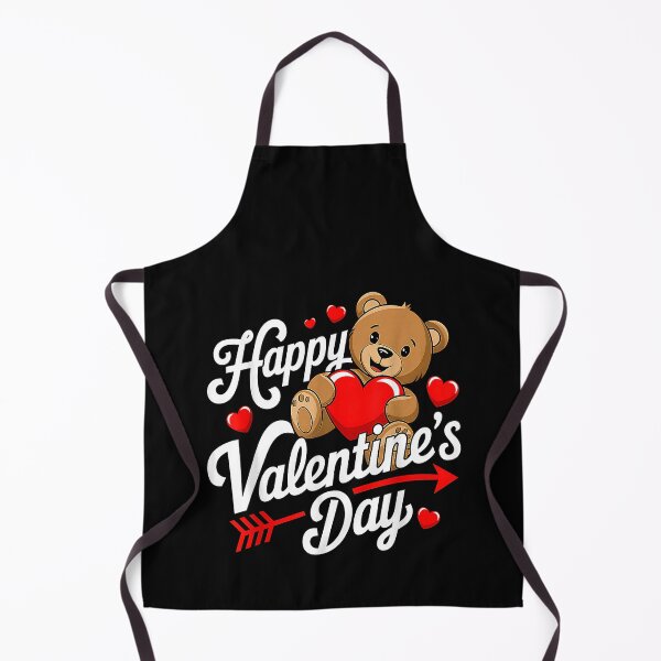 Item preview, Happy Valentine's Day Teddy Bear Heart designed and sold by MerchDeviant.