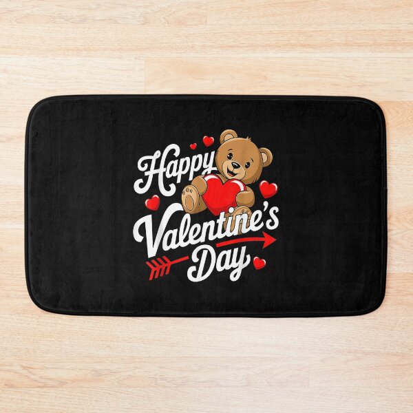 Item preview, Happy Valentine's Day Teddy Bear Heart designed and sold by MerchDeviant.