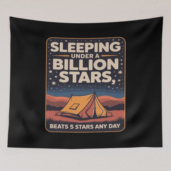 Item preview, Sleeping Under A Billion Stars Camping designed and sold by HORIZBoutique.