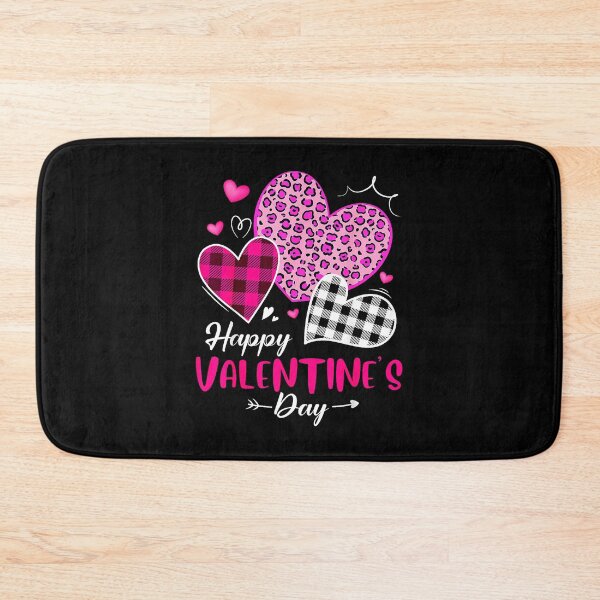 Item preview, Happy Valentine's Day Leopard Print Buffalo Plaid Hearts designed and sold by MerchDeviant.