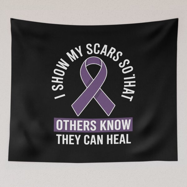 Item preview, Domestic Violence Awareness Scars World Narcissistic Abuse designed and sold by Rrettgison.