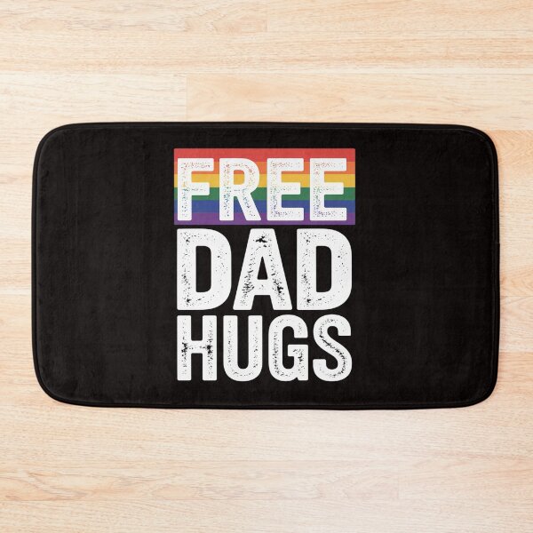 Item preview, Mens Free Dad Hugs LGBT Supports Happy Pride Month designed and sold by cherylbartlett.