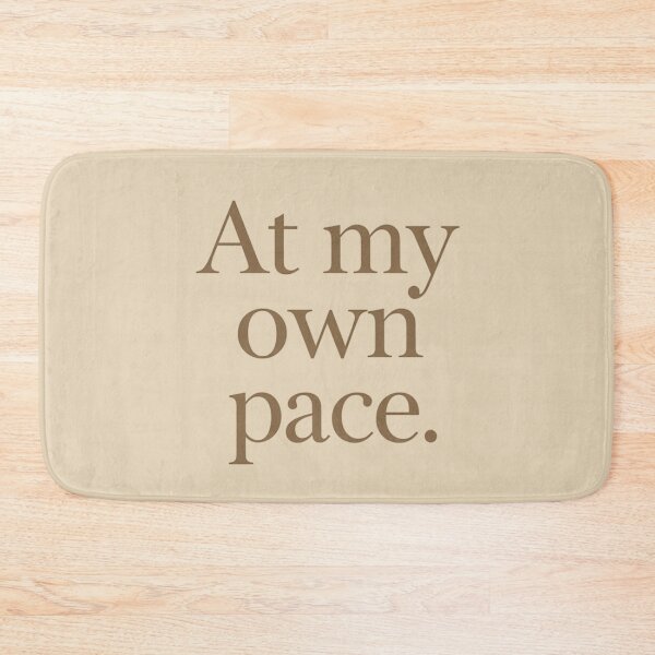 Item preview, At My Own Pace – Slow Living Minimal Quote designed and sold by Irene Catchmind.