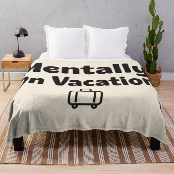 Item preview, Mentally On Vacation – Funny Introvert Daily Struggle Minimal Quote designed and sold by anandsiva2703.