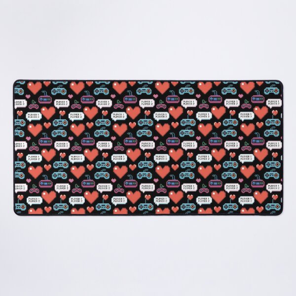 Item preview, Pixel Pair – Game On, Love Up designed and sold by PatternFlux.