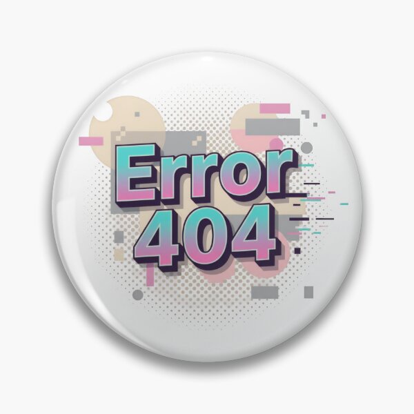 Artikelvorschau, Error 404 – Glitch Neon Retro entworfen und verkauft von worldshopcolor.