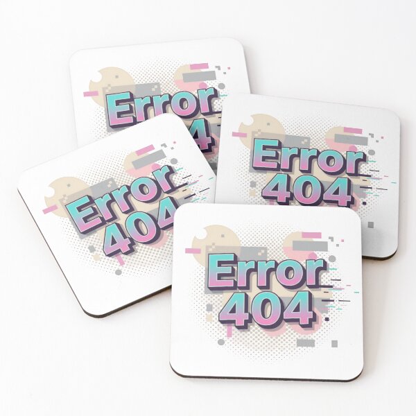 Item preview, Error 404 – Glitch Neon Retro designed and sold by worldshopcolor.