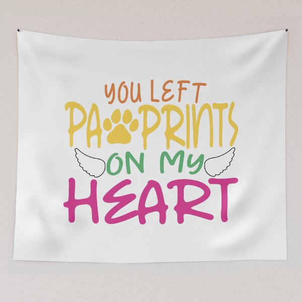 Item preview, You left paw prints on my heart designed and sold by EEJimenez.