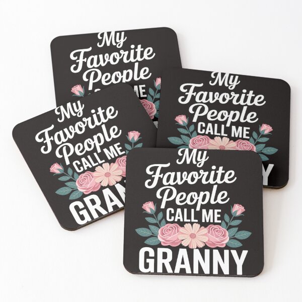 Item preview, My Favorite People Call Me Granny Floral Birthday Granny designed and sold by cherylbartlett.