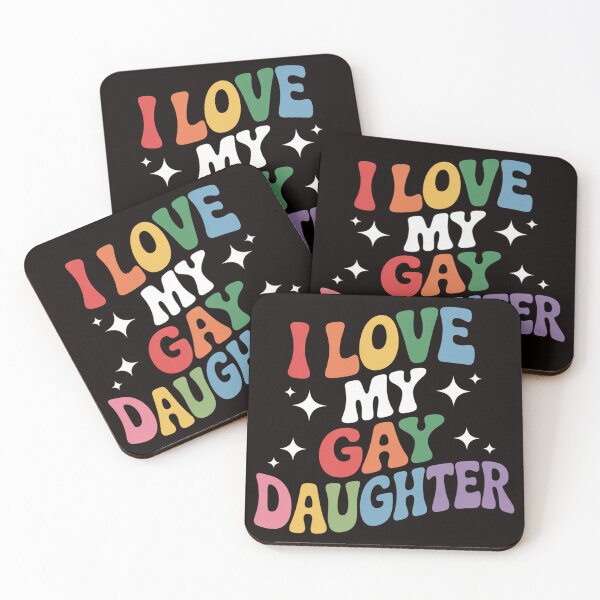 Item preview, I Love My Gay Daughter Proud Dad Mom Pride LGBTQ designed and sold by cherylbartlett.