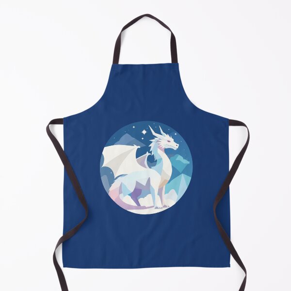 Item preview, White Dragon Fantasy Night Illustration designed and sold by apiecebyap.