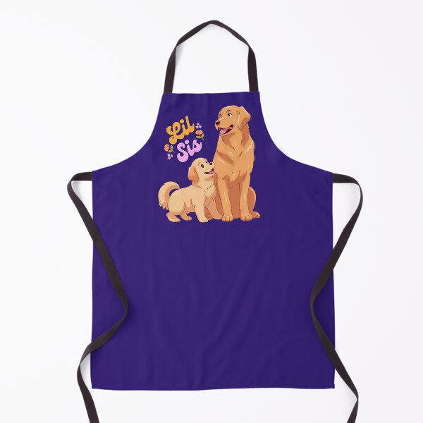 Item preview, Little Sister Golden Retriever Floral Pink & Orange Sis Goldens designed and sold by TailsandToes.