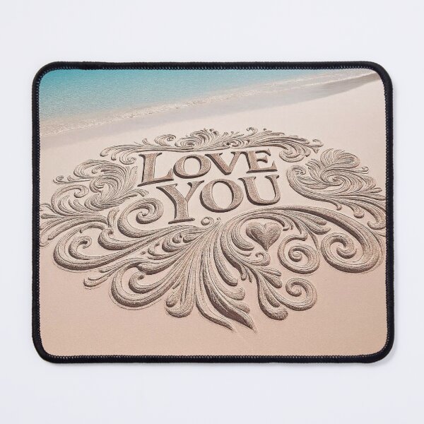 Item preview, Love You sculpted on a Caribbean beach designed and sold by Angelstkw.