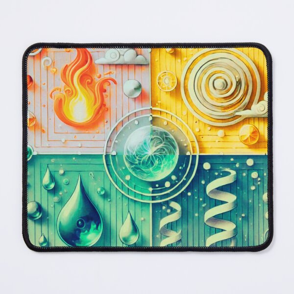 Item preview, Elemental Harmony Abstract Art – Fire, Air, Water & Earth Fusion 2026 designed and sold by MskynextDigitalstudio.