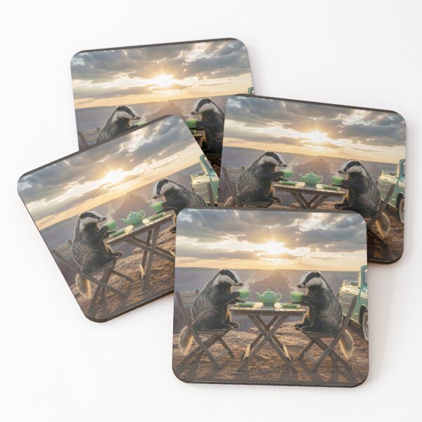 Item preview, Badgers Having Tea at the Grand Canyon designed and sold by Tridentulus.