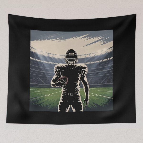 Item preview, Dramatic Football Painterly Wall Art designed and sold by RoyesButler.