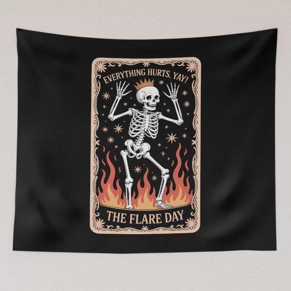 Item preview, Chronic Pain Illness Skeleton Meme designed and sold by SyncSusscess.