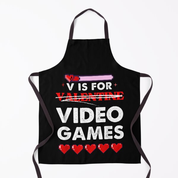 Item preview, V Is For Video Games Gamer Valentine's Day designed and sold by MerchDeviant.