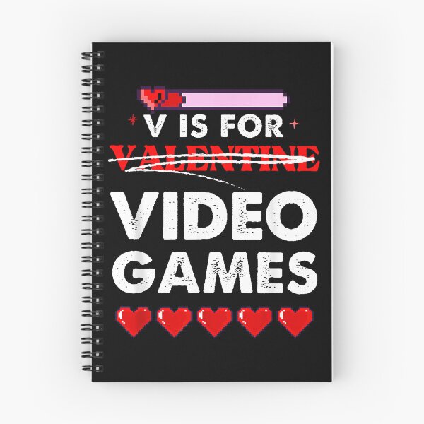 Item preview, V Is For Video Games Gamer Valentine's Day designed and sold by MerchDeviant.