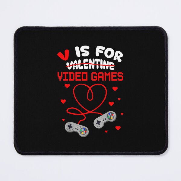 Item preview, V Is For Video Games Gamer Valentine's designed and sold by MerchDeviant.